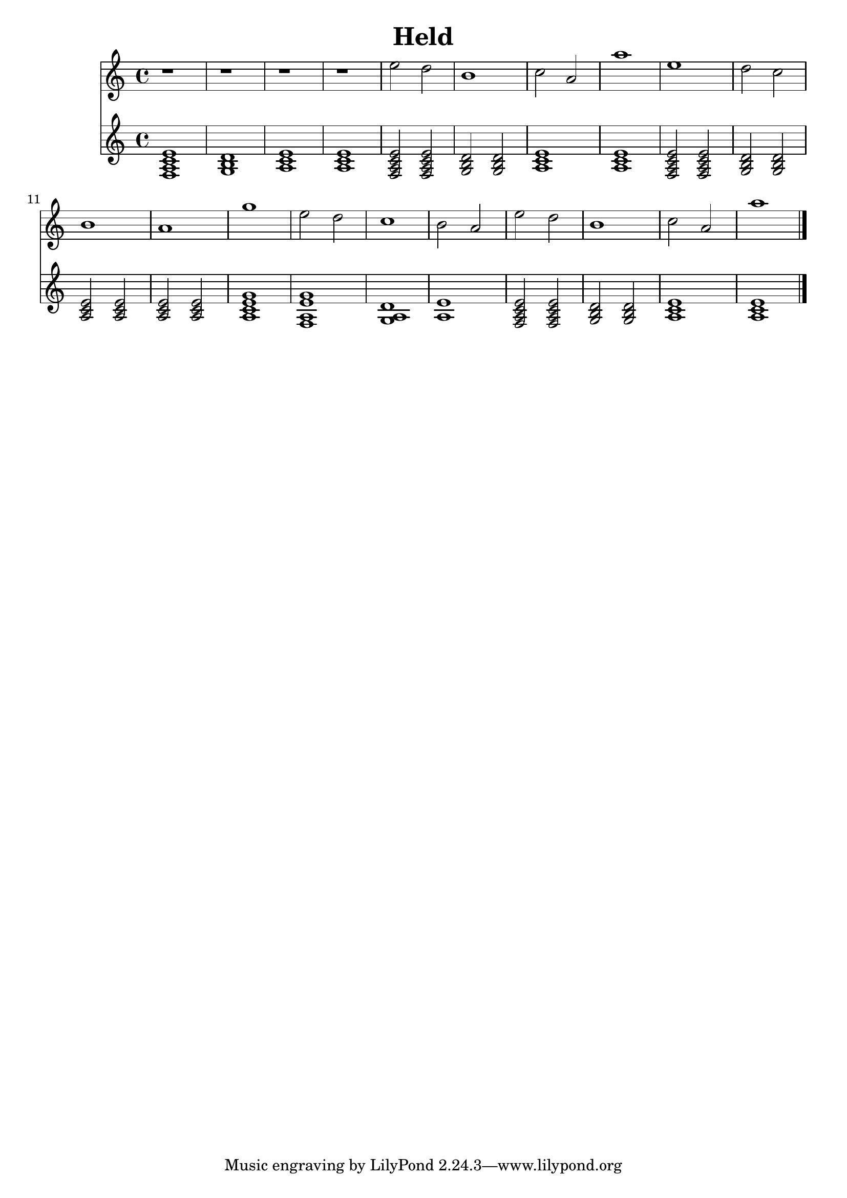 Held – Piano sheet music